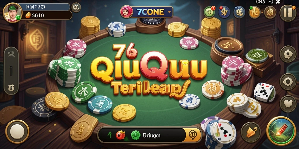 Screenshot utama gameplay seru dalam permainan QiuQiu.