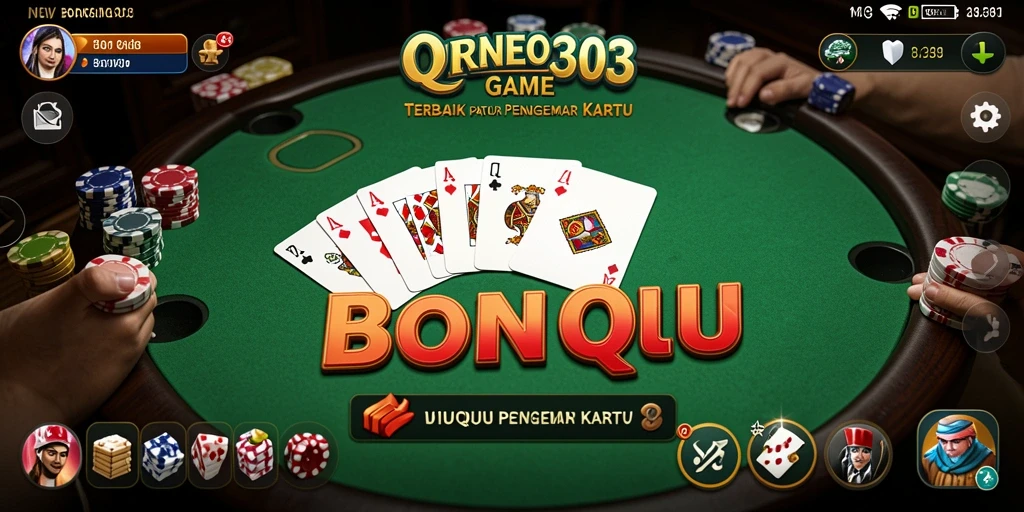 Tampilan permainan QiuQiu yang seru di BORNEO303.