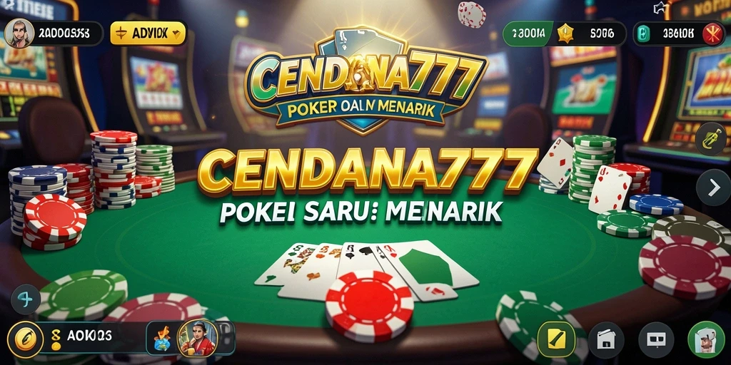 Tampilan gameplay menarik dalam CENDANA777 saat bermain poker.