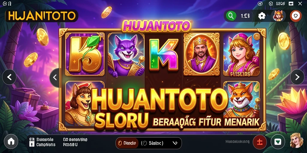 Gameplay mengasyikkan dan peluang jackpot besar di HUJANTOTO.