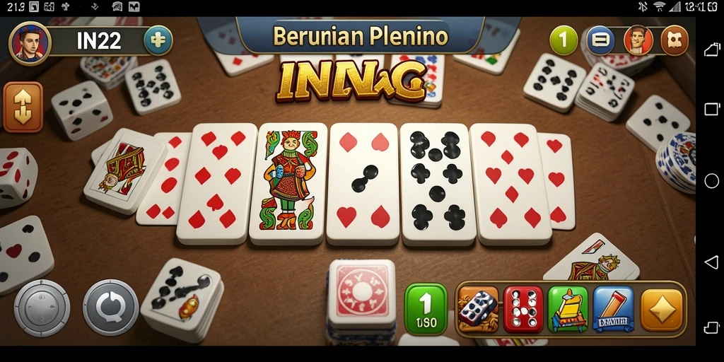 Tampilan gameplay Domino yang seru dan mendebarkan.