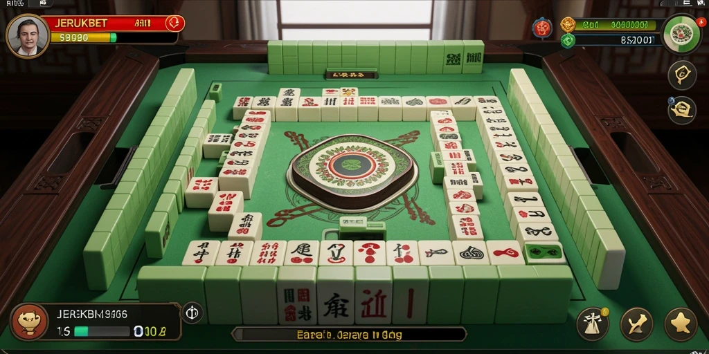 Screenshot permainan <strong>JERUKBET</strong> menampilkan gameplay menarik Mahjong.