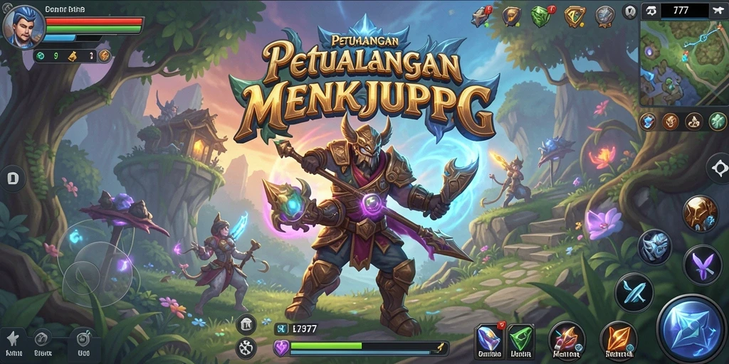 Screenshot menampilkan aksi seru dalam game MMORPG L777.