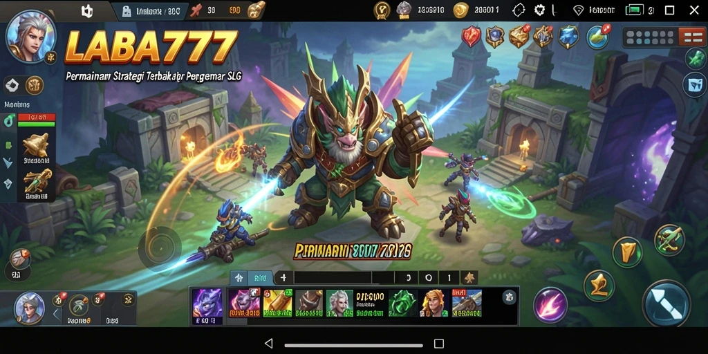 Tampilan gameplay menarik dalam <strong>LABA777</strong> dengan taktik SLG yang mendalam.