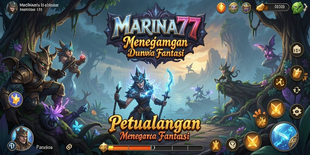 Screenshot MARINA77 menampilkan aksi seru dalam pertempuran RPG.