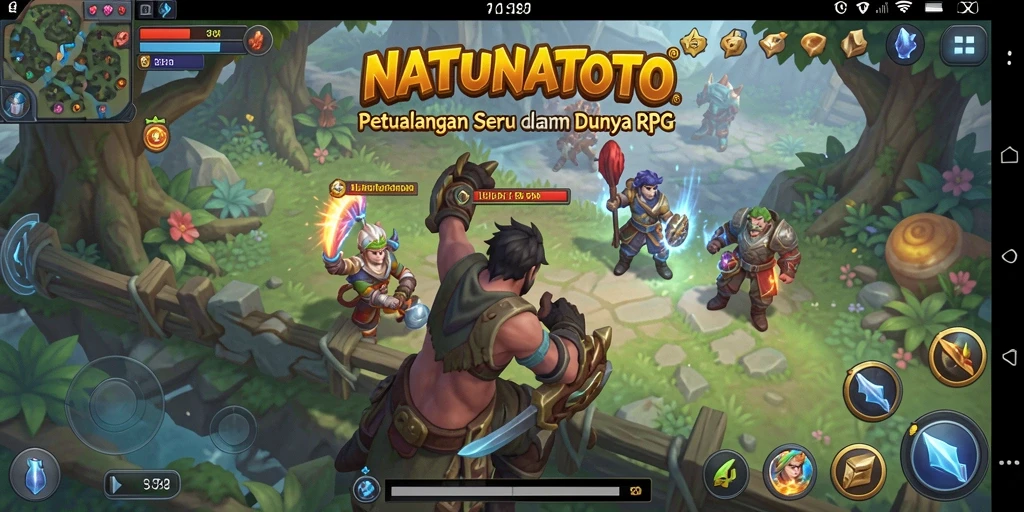 Tampilan gameplay RPG NATUNATOTO yang menegangkan dan menarik.
