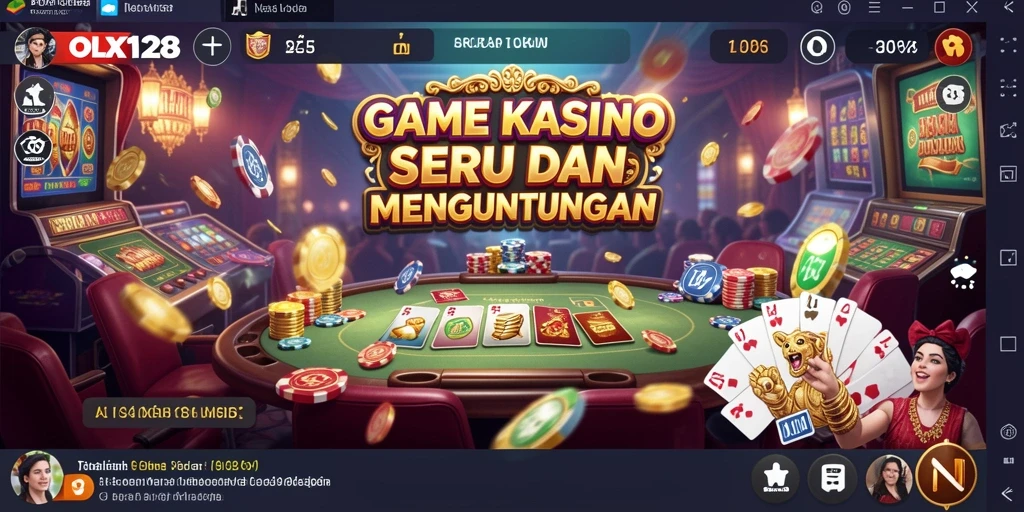 Tampilan gameplay Casino yang seru dan interaktif di OLX128.