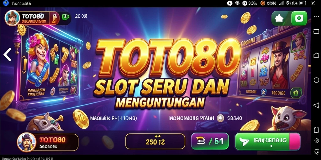 Tampilan gameplay TOTO80 yang menarik dan dinamis.